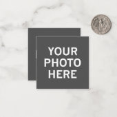 Uw foto hier notitiekaartje (Voorkant / Achterkant in situ)