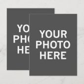 Uw foto hier notitiekaartje (Voorkant / Achterkant)