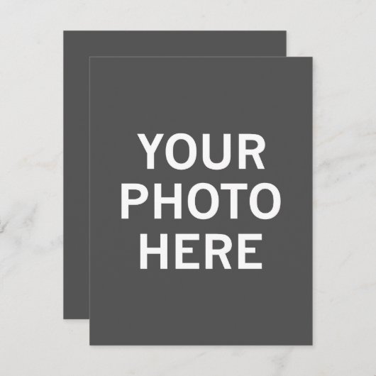 Uw foto hier notitiekaartje (Voorkant / Achterkant)