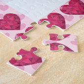 Uw foto hier omlijst harten legpuzzel (Zijkant)