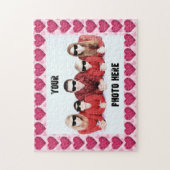 Uw foto hier omlijst harten legpuzzel (Verticaal)