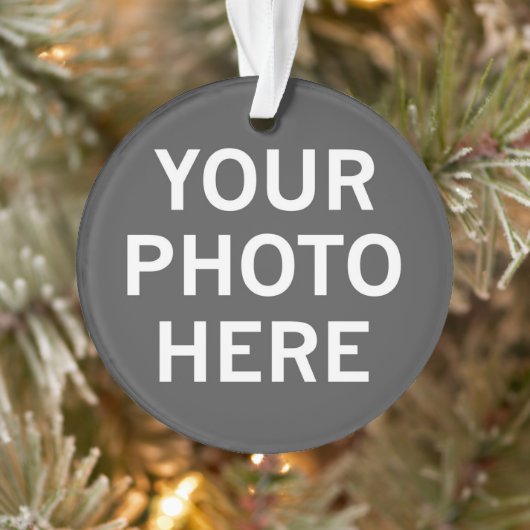 Uw foto hier ornament (Boom)
