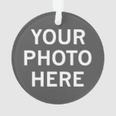 Uw foto hier ornament (achterkant)