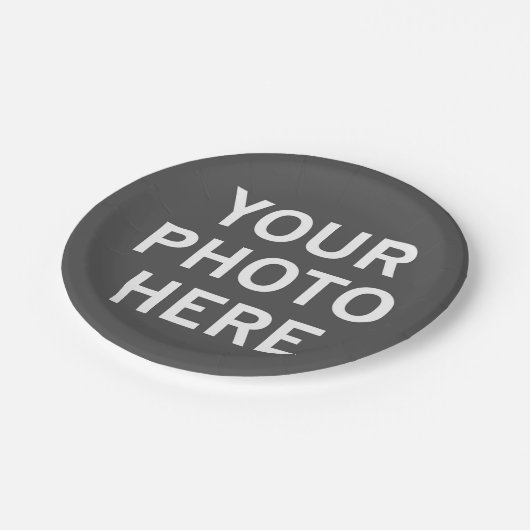 Uw foto hier papieren bordje (Gekanteld)