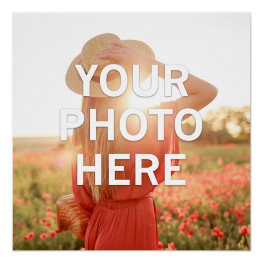 Uw foto hier perfect poster (Voorkant)