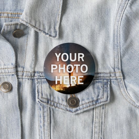 Uw foto hier ronde button 7,6 cm (In situ)