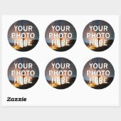 Uw foto hier ronde sticker (Vel)