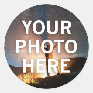 Uw foto hier ronde sticker