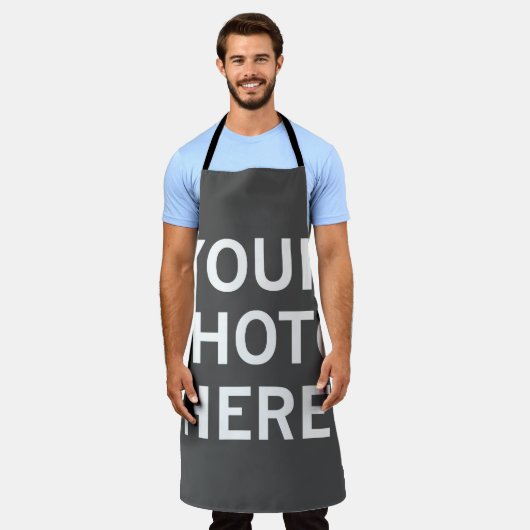 Uw foto hier schort (Gedragen)