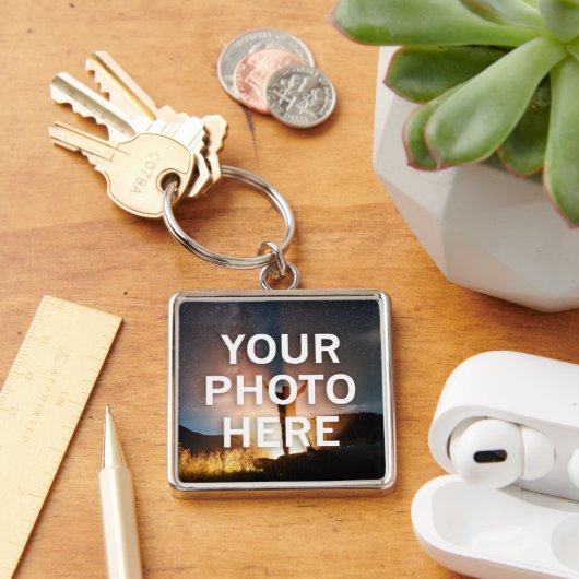 Uw foto hier sleutelhanger (Bureau)
