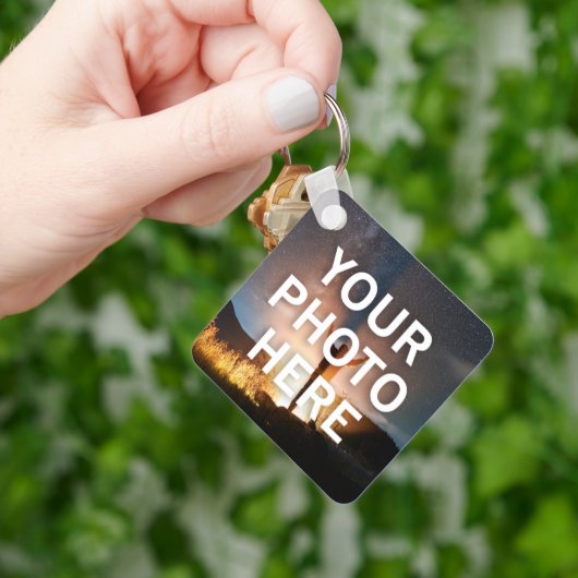Uw foto hier sleutelhanger (Hand)