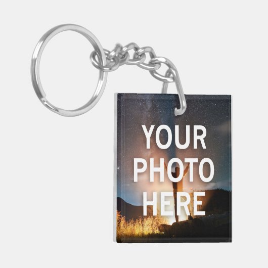 Uw foto hier sleutelhanger (Voorkant Links)