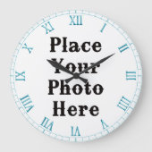 Uw foto hier wandklok (Voorkant)