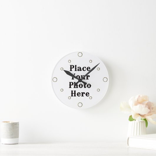 Uw foto hier wandklok (Huis)