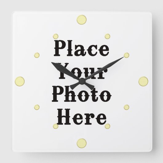 Uw foto hier wandklok (Voorkant)