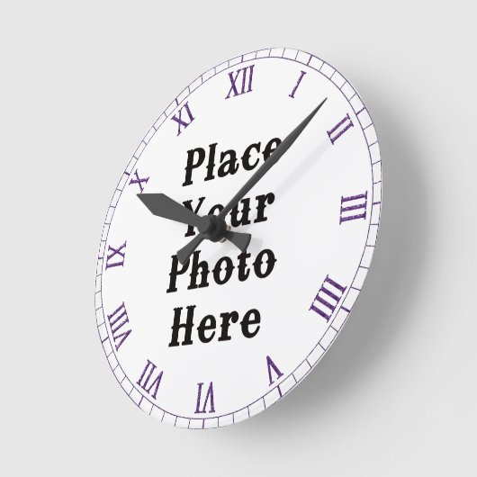 Uw foto hier wandklok (Hoek)