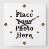 Uw foto hier wandklok (Voorkant)