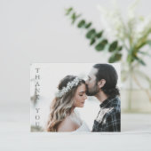 Uw foto hier - Wedding Dank u kaart (Staand voorkant)