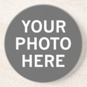 Uw foto hier zandsteen onderzetter (Voorkant)