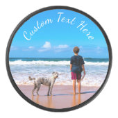 Uw foto Hockey Puck Gift met aangepaste tekstnaam (Voorkant)