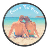 Uw foto Hockey Puck met aangepaste tekst (Voorkant)