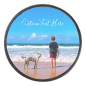 Uw foto Hockey Puck met aangepaste tekst (Voorkant)