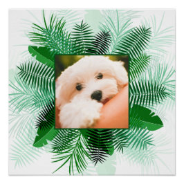 Uw foto in een aangepast poster met Palm Leaf Lijs