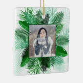 UW FOTO in een bladvormig Lijst Keramisch Ornament (Rechts)