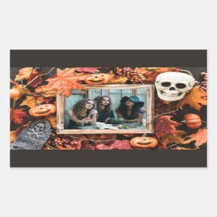 UW FOTO in een Halloween Lijst sticker