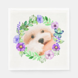 Uw foto in een papieren zakdoekje van het Lijst Servetten