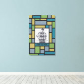 UW FOTO in Geometric Pattern aangepast canvas Afdruk (Insitu (Houten vloer))