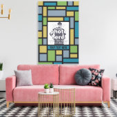 UW FOTO in Geometric Pattern aangepast canvas Afdruk (Insitu (Woonkamer))