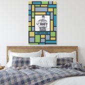 UW FOTO in Geometric Pattern aangepast canvas Afdruk (Insitu (Slaapkamer))