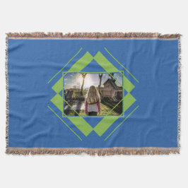 UW FOTO in Geometrische Patroondeken Deken