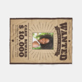 UW FOTO in "Gezochte" poster deken (Voorkant (Horizontaal))