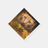 UW foto in Glitter aangepaste tekst papieren serve Servet (Hoek)