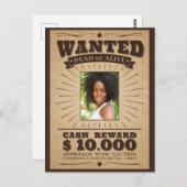 UW FOTO in het briefkaart Gewenst poster (Voorkant / Achterkant)