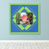 UW FOTO in het canvas Geometric Pattern Afdruk (Insitu (Houten vloer))