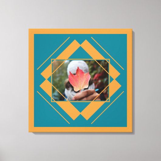 UW FOTO in het canvas Geometric Pattern Afdruk (Voorkant)