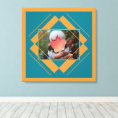 UW FOTO in het canvas Geometric Pattern Afdruk (Insitu (Houten vloer))