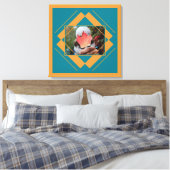 UW FOTO in het canvas Geometric Pattern Afdruk (Insitu (Slaapkamer))