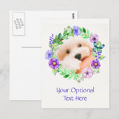 Uw Foto in het Vloeiende Aangepaste briefkaart van (Voorkant / Achterkant)