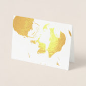 Uw foto in Real Gold Foil Wedding Invitations Folie Kaarten (Voorkant)