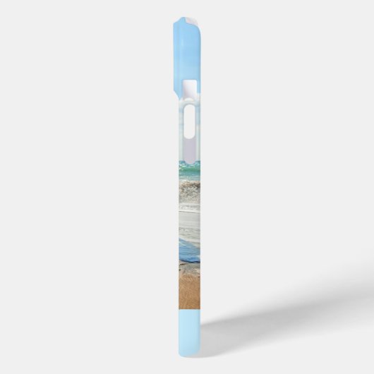 Uw foto iPhone Case Gift met aangepaste tekst (Achterkant / Links)