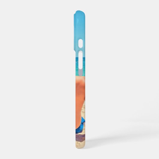 Uw foto iPhone hoesje met aangepaste tekst iPhone 16 Hoesje (Linkerkant)