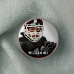 Uw foto is aangepast Football voor uw sport, maar Ronde Button 7,6 Cm<br><div class="desc">Uw Foto Aangepast Football of Uw Button van de Ronde van de Sport</div>