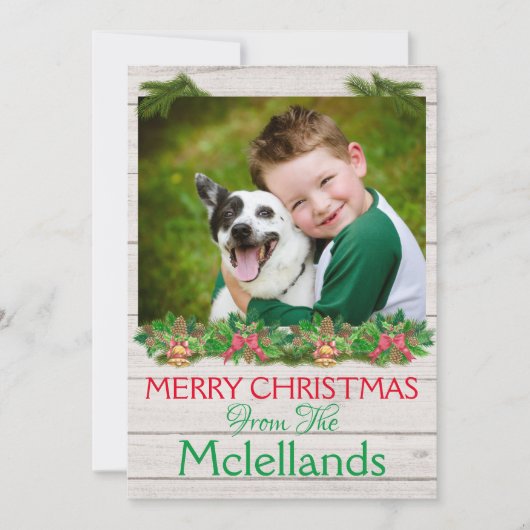 UW FOTO-KAART FEESTDAGENKAART (Voorkant)