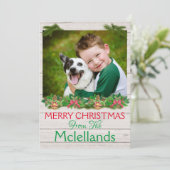 UW FOTO-KAART FEESTDAGENKAART (Staand voorkant)