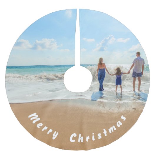 Uw foto Kerstboom Rok met aangepaste tekst (Voorkant)