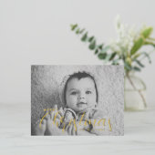 Uw foto-kerstkaart | Vroegere Folie met kerstmis Folie Feestdagen Briefkaart (Staand Voorkant)